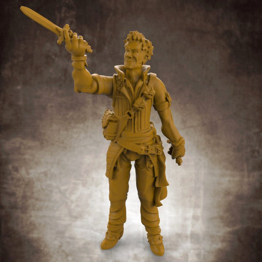 Rookie Bandit Rogue with Dagger - Roleplaying Mini for D&D or Pathfinder - 32mm Scale High Quality 8k Resin 3D Print - Lion Tower Miniatures - Gootzy Gaming