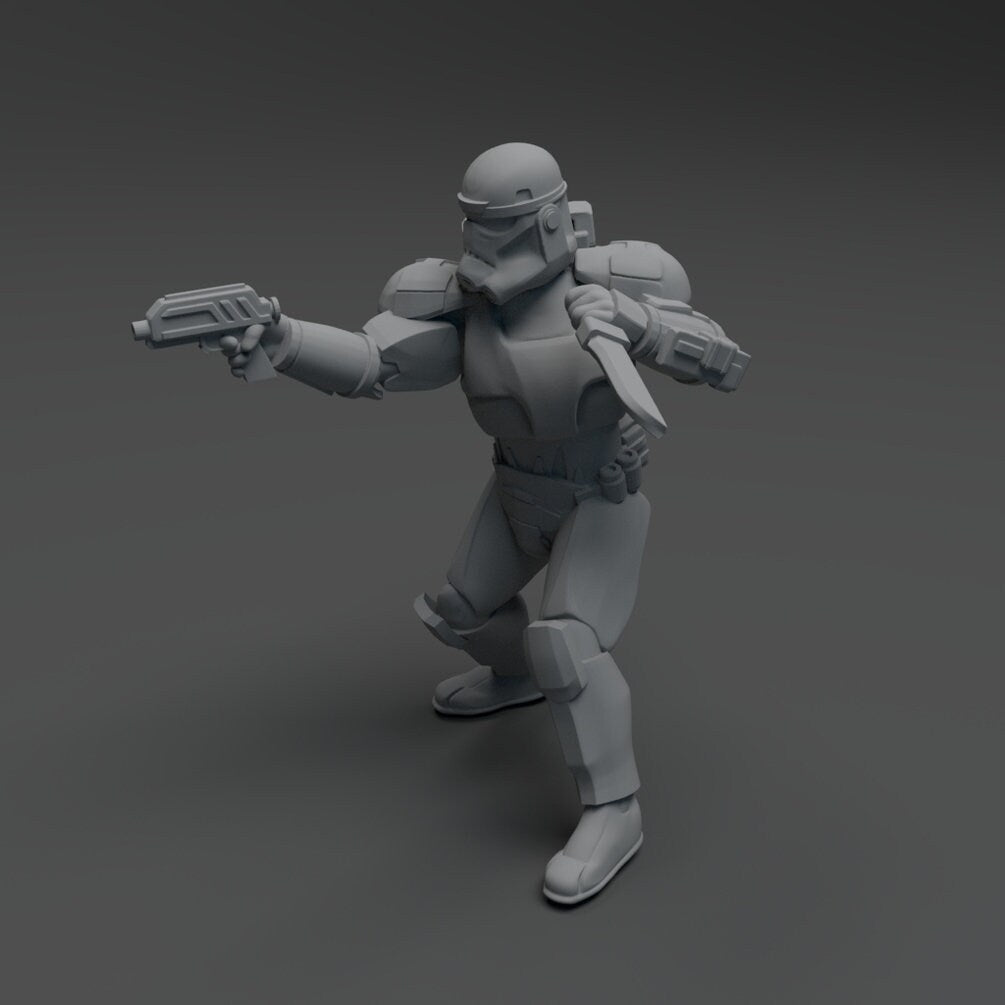 Rough Rider Squad - 4 Mini Bundle - SW Legion Compatible (38 - 40mm tall) Resin 3D Print - Skullforge Studios - Gootzy Gaming