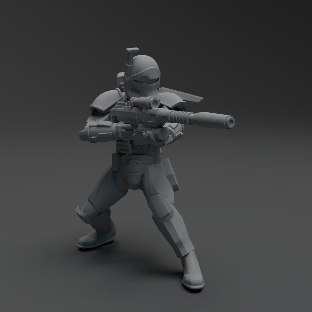Rough Rider Squad - 4 Mini Bundle - SW Legion Compatible (38 - 40mm tall) Resin 3D Print - Skullforge Studios - Gootzy Gaming