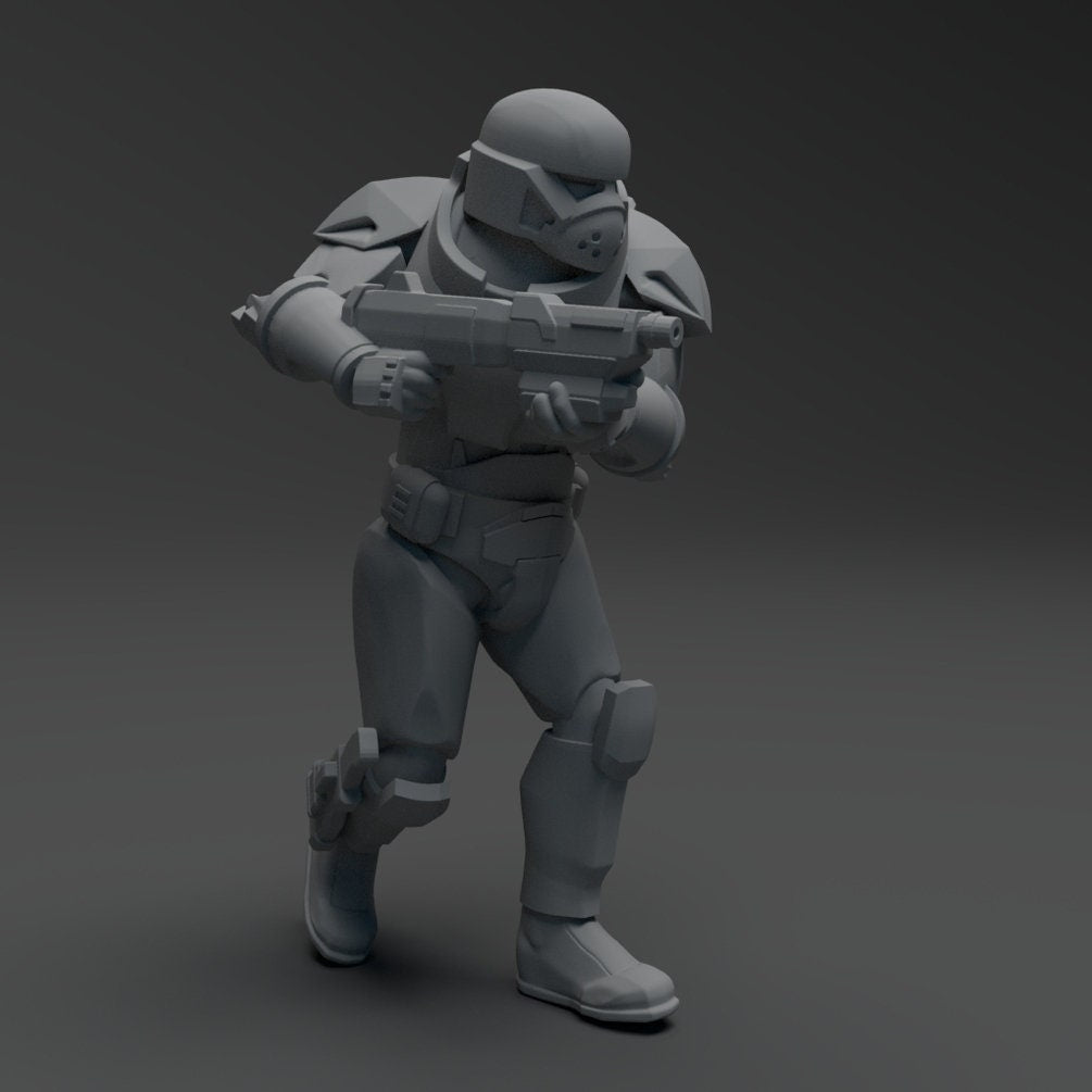 Rough Rider Squad - 4 Mini Bundle - SW Legion Compatible (38 - 40mm tall) Resin 3D Print - Skullforge Studios - Gootzy Gaming