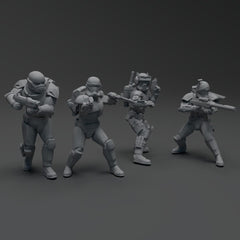Rough Rider Squad - 4 Mini Bundle - SW Legion Compatible (38 - 40mm tall) Resin 3D Print - Skullforge Studios - Gootzy Gaming