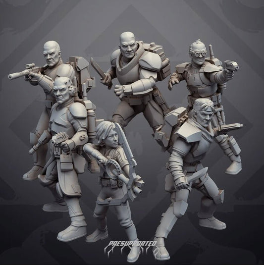 Rough Rider Squad V2 (Season 2 Ver.) - SW Legion Compatible Miniature (38 - 40mm tall) High Quality 8k Resin 3D Print - Skullforge Studios - Gootzy Gaming