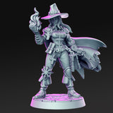 Salome, Female Vampire Hunter - Single Roleplaying Miniature for D&D or Pathfinder - 32mm Scale Resin 3D Print - RN EStudios - Gootzy Gaming