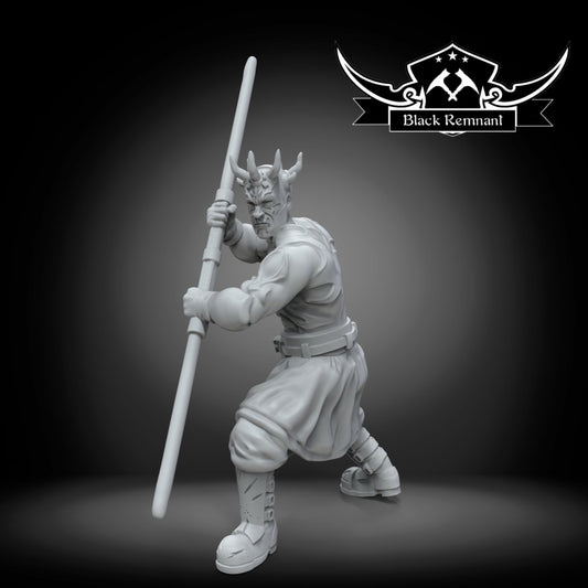 Savage Green Horned Brother (Charging Ver.) - SW Legion Compatible Miniature (38-40mm tall) High Quality 8k Resin 3D Print - Black Remnant - Gootzy Gaming