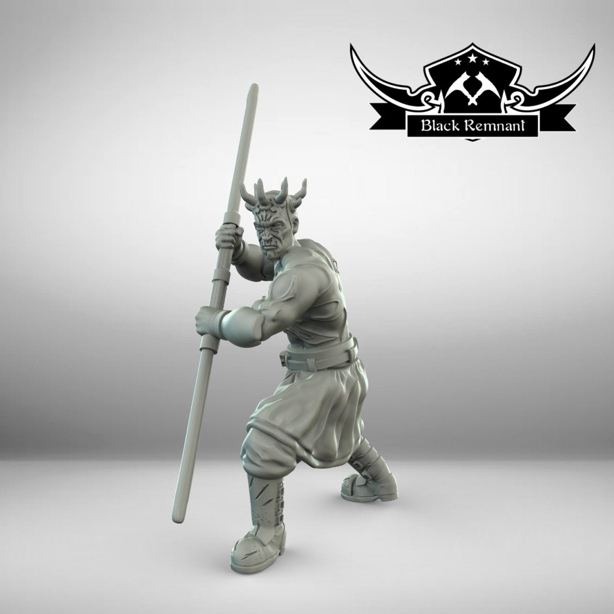 Savage Green Horned Brother (Charging Ver.) - SW Legion Compatible Miniature (38-40mm tall) High Quality 8k Resin 3D Print - Black Remnant - Gootzy Gaming