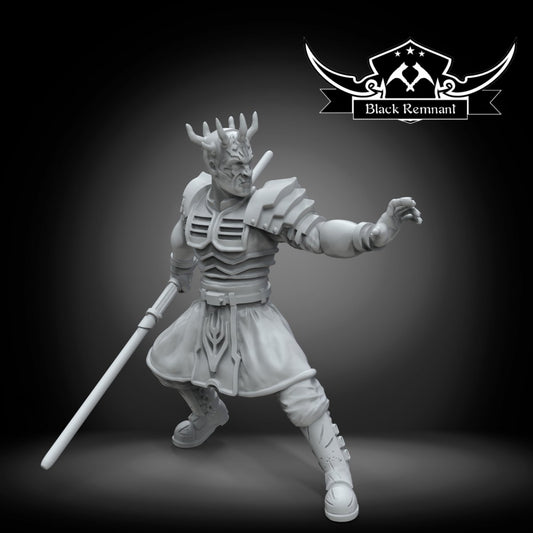 Savage Green Horned Brother (Force Push Ver.) - SW Legion Compatible Miniature (38-40mm tall) High Quality 8k Resin 3D Print - Black Remnant - Gootzy Gaming