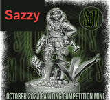 Sazzy Guns, Alien Rebel Pathfinder Officer - SW Legion Compatible Miniature (38-40mm tall) High Quality 8k Resin 3D Print - Squamous Miniatures - Gootzy Gaming