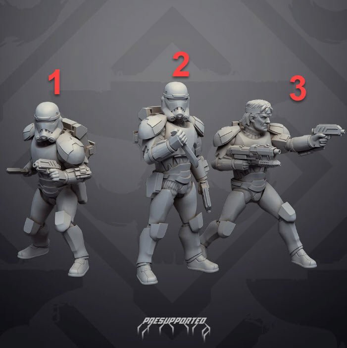 Scouting Rough Rider Clone (S1 Version) - SW Legion Compatible Miniature (38 - 40mm tall) High Quality 8k Resin 3D Print - Skullforge Studios - Gootzy Gaming