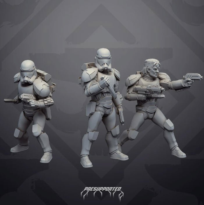 Scouting Rough Rider Clone (S1 Version) - SW Legion Compatible Miniature (38 - 40mm tall) High Quality 8k Resin 3D Print - Skullforge Studios - Gootzy Gaming