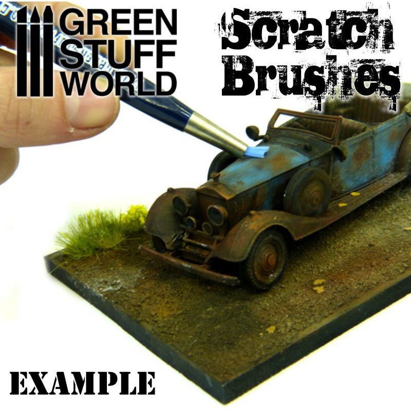 Scratch Brush Pens - Hobby Cleaning and Weathering Tool - Green Stuff World - Gootzy Gaming