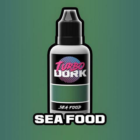 Sea Food - Green Metallic Paint - TurboDork - 20 mL Dropper Bottle (Discontinued Color) - Gootzy Gaming