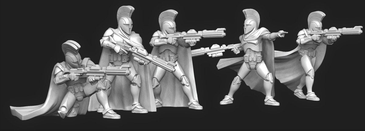 Senate Honor Guard Trooper Squad - SW Legion Compatible (38-40mm tall) Resin 3D Print - Dark Fire Designs - Gootzy Gaming