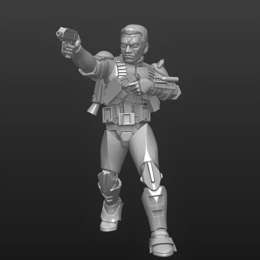 Serpent Fang Clone Commander w/ Pistol Miniature - SW Legion Compatible (38-40mm tall) Multi-Piece Resin 3D Print - Dark Fire Designs - Gootzy Gaming