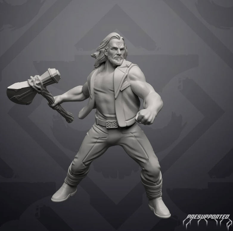 Sexy Thunder Ravager Superhero Miniature - MCP/Crisis Protocol Compatible (40mm tall) Resin 3D Print - Skullforge Studios - Gootzy Gaming