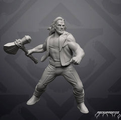 Sexy Thunder Ravager Superhero Miniature - MCP/Crisis Protocol Compatible (40mm tall) Resin 3D Print - Skullforge Studios - Gootzy Gaming