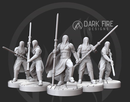 Shadow Guard Squad - 5 Mini Bundle - SW Legion Compatible (38 - 40mm tall) Resin 3D Print - Dark Fire Designs - Gootzy Gaming