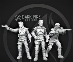 Sheriff "Pelgo Poser" Miniature - SW Legion Compatible (38-40mm tall) Multi-Piece Resin 3D Print - Dark Fire Designs - Gootzy Gaming