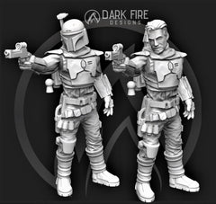 Sheriff "Pelgo Poser" Miniature - SW Legion Compatible (38-40mm tall) Multi-Piece Resin 3D Print - Dark Fire Designs - Gootzy Gaming