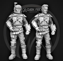 Sheriff "Pelgo Poser" Miniature - SW Legion Compatible (38-40mm tall) Multi-Piece Resin 3D Print - Dark Fire Designs - Gootzy Gaming