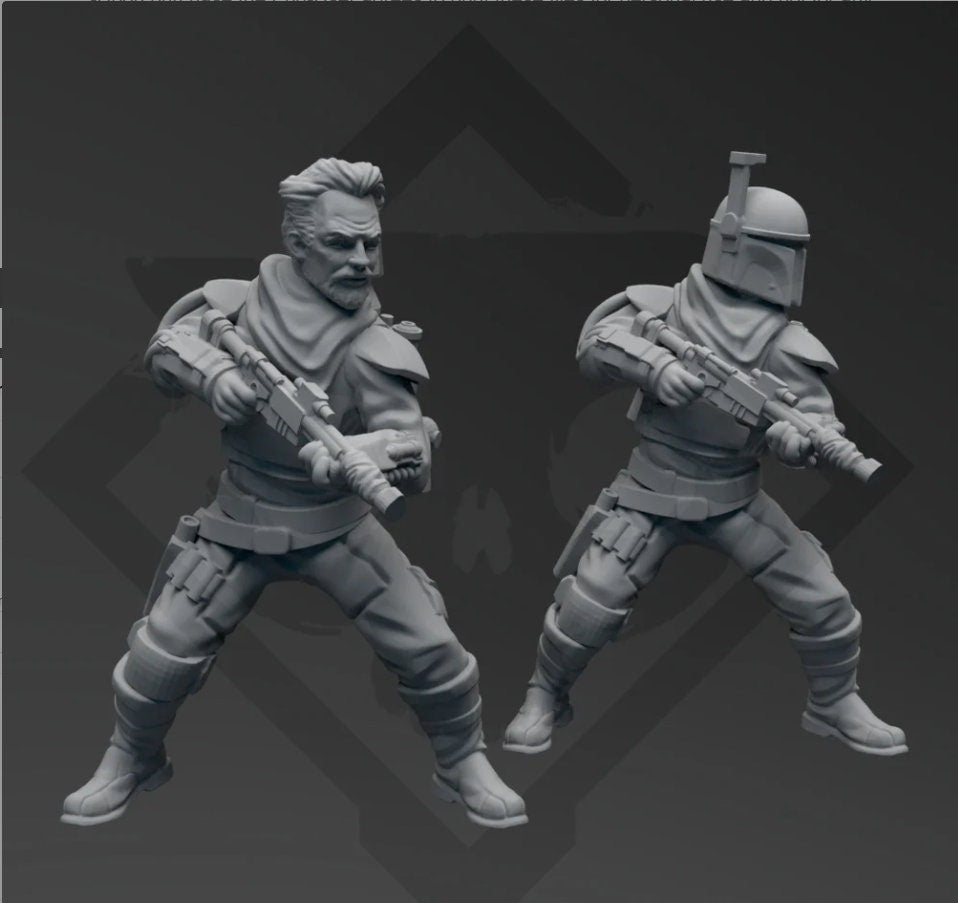 Sheriff "Pelgo Poser" Miniature - SW Legion Compatible (38-40mm tall) Resin 3D Print - Skullforge Studios - Gootzy Gaming
