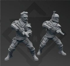 Sheriff "Pelgo Poser" Miniature - SW Legion Compatible (38 - 40mm tall) Resin 3D Print - Skullforge Studios - Gootzy Gaming