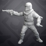 Shooting Mando Acolyte Miniature- SW Legion Compatible (38-40mm tall) Resin 3D Print - Skullforge Studios - Gootzy Gaming