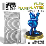Short Name Plates - Flexible Lettering for Buildings or Bases - Green Stuff World - Gootzy Gaming