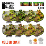 Shrub Tufts - Brown 6mm - Green Stuff World - 40x Self Adhesives - Gootzy Gaming