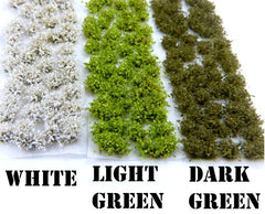 Shrub Tufts - Dark Green 6mm - Green Stuff World - 40x Self Adhesives - Gootzy Gaming