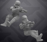 Sitting Authority Trooper Miniature - SW Legion Compatible (38-40mm tall) Resin 3D Print - Skullforge Studios - Gootzy Gaming