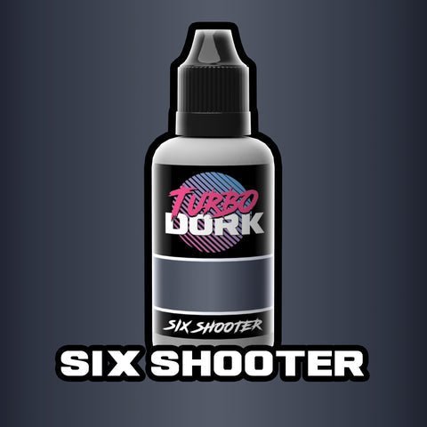 Six Shooter - Dark Grey Metallic Paint - TurboDork - 20 mL Dropper Bottle - Gootzy Gaming