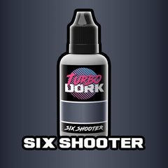 Six Shooter - Dark Grey Metallic Paint - TurboDork - 20 mL Dropper Bottle - Gootzy Gaming