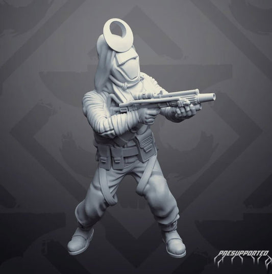 Sky Raider 4 Mini - SW Legion Compatible Miniature (38 - 40mm tall) High Quality 8k Resin 3D Print - Skullforge Studios - Gootzy Gaming