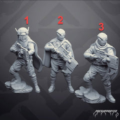 Sky Raider 6 Cloaked Alien Heavy Gunner - SW Legion Compatible Miniature (38 - 40mm tall) High Quality 8k Resin 3D Print - Skullforge Studios - Gootzy Gaming