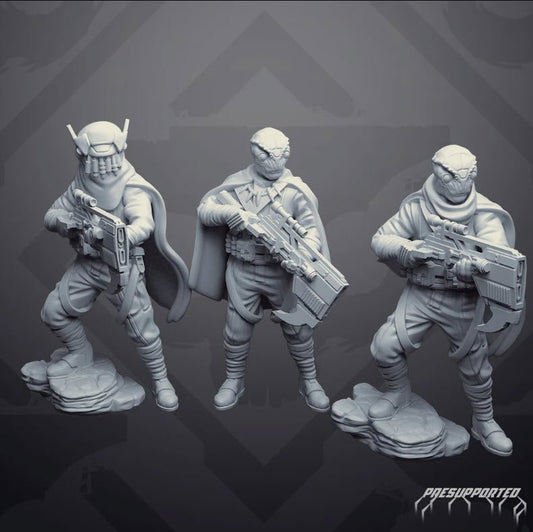 Sky Raider 6 Cloaked Alien Heavy Gunner - SW Legion Compatible Miniature (38 - 40mm tall) High Quality 8k Resin 3D Print - Skullforge Studios - Gootzy Gaming