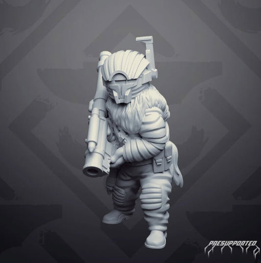 Sky Raider 7 Rocket Trooper - SW Legion Compatible Miniature (38 - 40mm tall) High Qualty 8k Resin 3D Print - Skullforge Studios - Gootzy Gaming