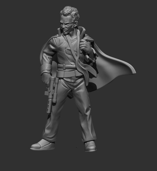 Smug Smuggler Miniature - SW Legion Compatible (38-40mm tall) Resin 3D Print - Skullforge Studios - Gootzy Gaming