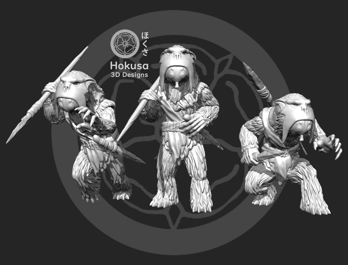 Snow Alien Scribe - Single Miniature - SW Legion Compatible (38-40mm tall) Resin Multi-Piece 3D Print - Hokusa Designs - Gootzy Gaming
