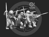 Snow Alien Spear-Throwing Squad - 5 Mini Bundle - SW Legion Compatible (38-40mm tall) Resin Multi-Piece 3D Print - Hokusa Designs - Gootzy Gaming