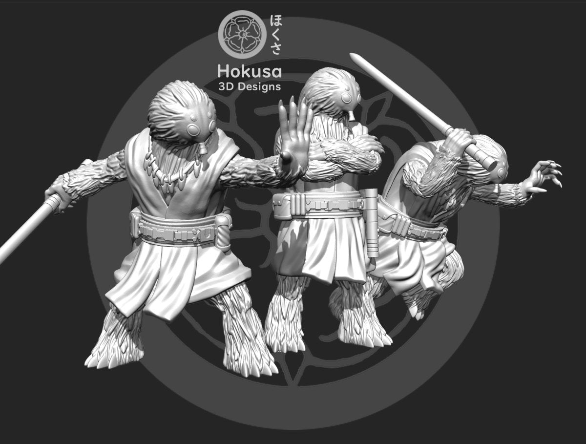 Snowman Force User - Single Miniature - SW Legion Compatible (38-40mm tall) Resin Multi-Piece 3D Print - Hokusa Designs - Gootzy Gaming
