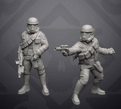 Soldier X, Authority Remnant Trooper Officer - Single Miniature - SW Legion Compatible (38 - 40mm tall) Resin 3D Print - Skullforge Studios - Gootzy Gaming