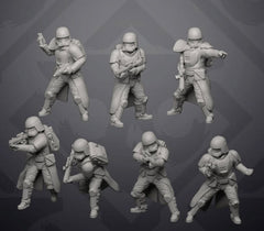 Sovereign Frost Weather Trooper - 7 Miniature All In Bundle - SW Legion Compatible (38 - 40mm tall) Resin 3D Print - Skullforge Studios - Gootzy Gaming