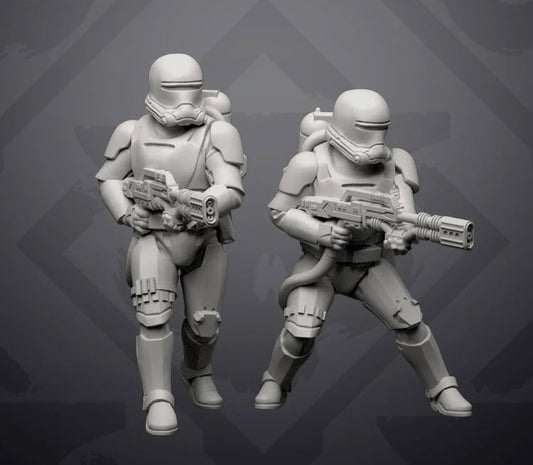Sovereign Incinerator Trooper Miniature - SW Legion Compatible (38 - 40mm tall) Resin 3D Print - Skullforge Studios - Gootzy Gaming