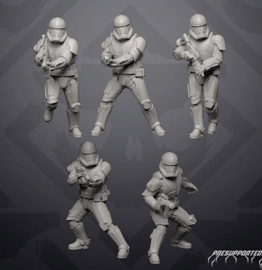 Sovereign Praetorian Trooper - 5 Miniature All In Bundle - SW Legion Compatible (38 - 40mm tall) Resin 3D Print - Skullforge Studios - Gootzy Gaming