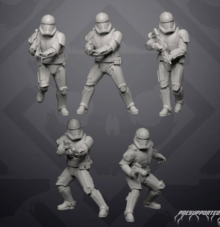Sovereign Praetorian Trooper - Single Miniature - SW Legion Compatible (38 - 40mm tall) Resin 3D Print - Skullforge Studios - Gootzy Gaming