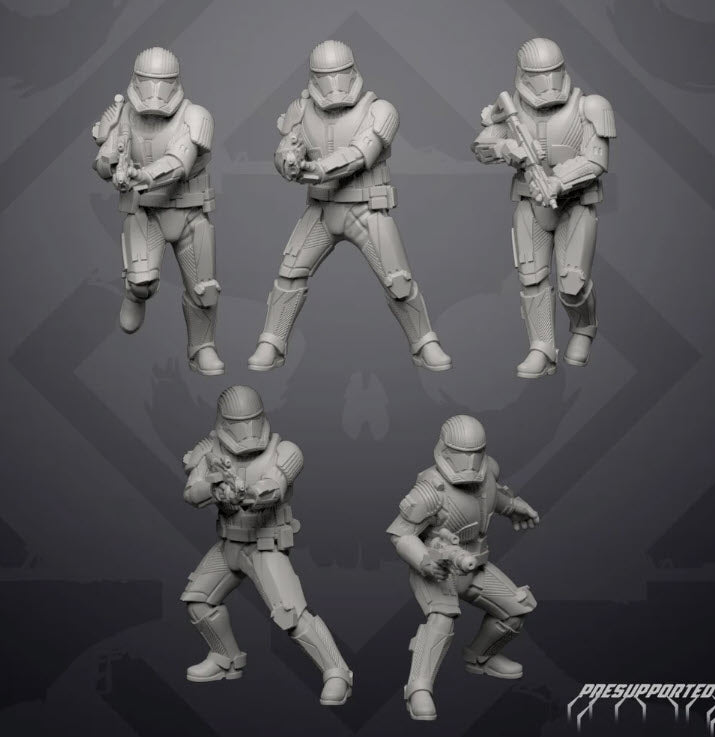 Sovereign Praetorian Trooper - Single Miniature - SW Legion Compatible (38-40mm tall) Resin 3D Print - Skullforge Studios - Gootzy Gaming