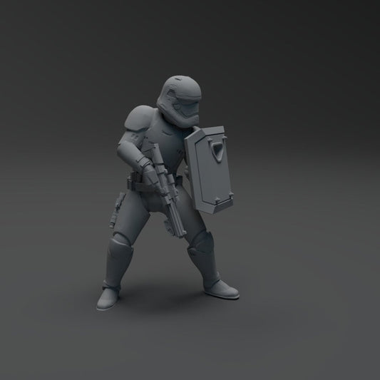 Sovereign Riot Trooper Miniature- SW Legion Compatible (38-40mm tall) Resin 3D Print - Skullforge Studios - Gootzy Gaming