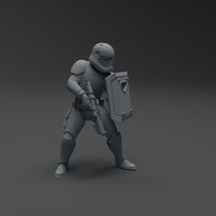 Sovereign Riot Trooper Miniature - SW Legion Compatible (38 - 40mm tall) Resin 3D Print - Skullforge Studios - Gootzy Gaming