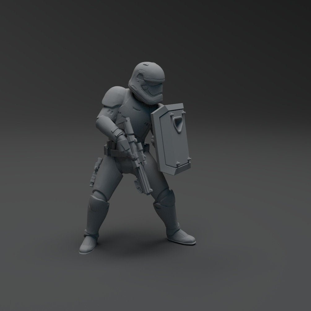 Sovereign Trooper Squad - 9 Miniature Bundle - SW Legion Compatible (38-40mm tall) Resin 3D Print - Skullforge Studios - Gootzy Gaming