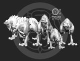 Space Chickens - 9 Mini Bundle - SW Legion Compatible (38-40mm tall) Resin Multi-Piece 3D Print - Hokusa Designs - Gootzy Gaming